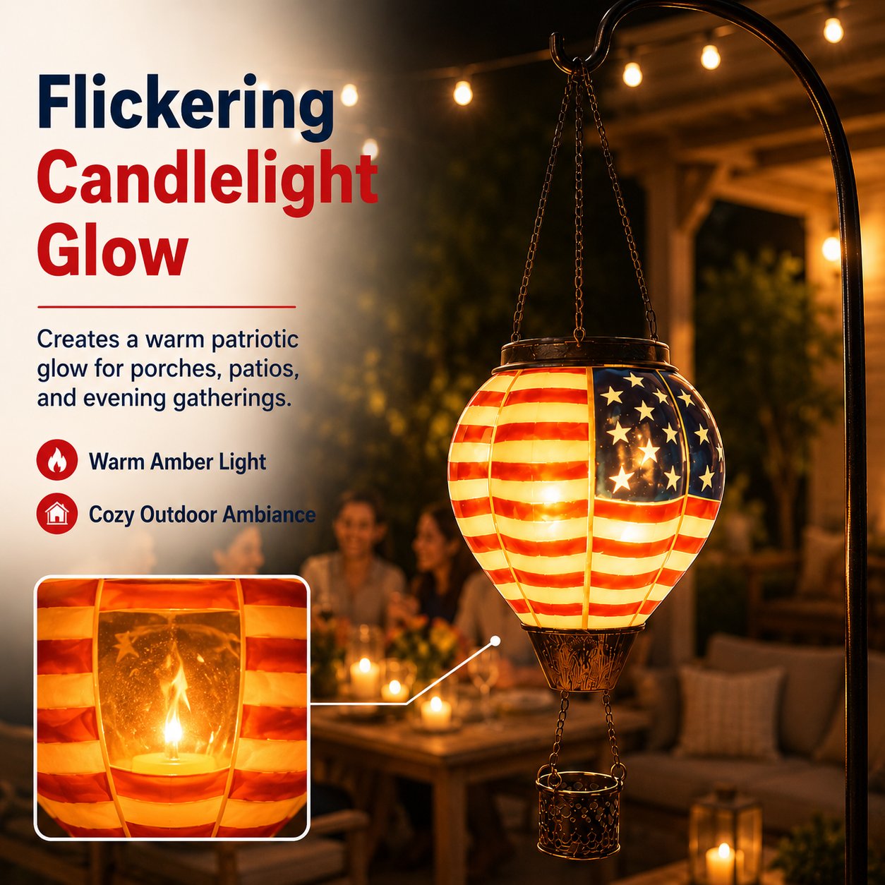 Solar Hot Air Balloon Lantern