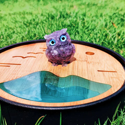 🔥Handmade Natural Crystal Gemstone Owl