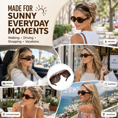 🔥50% OFF TODAY😎 2026 New Luxury High-Ceiling French Headband 2-in-1 Sunglasses