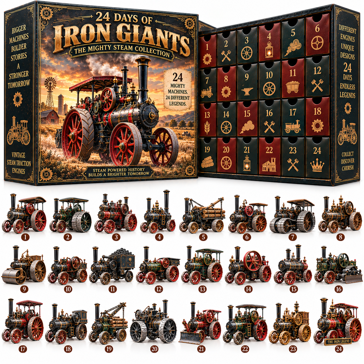 🔥 Ready to Fire Up the Past?! 🚂 2026 Steam-Powered America – 24 Days of Iron Giants & Legendary Machines!