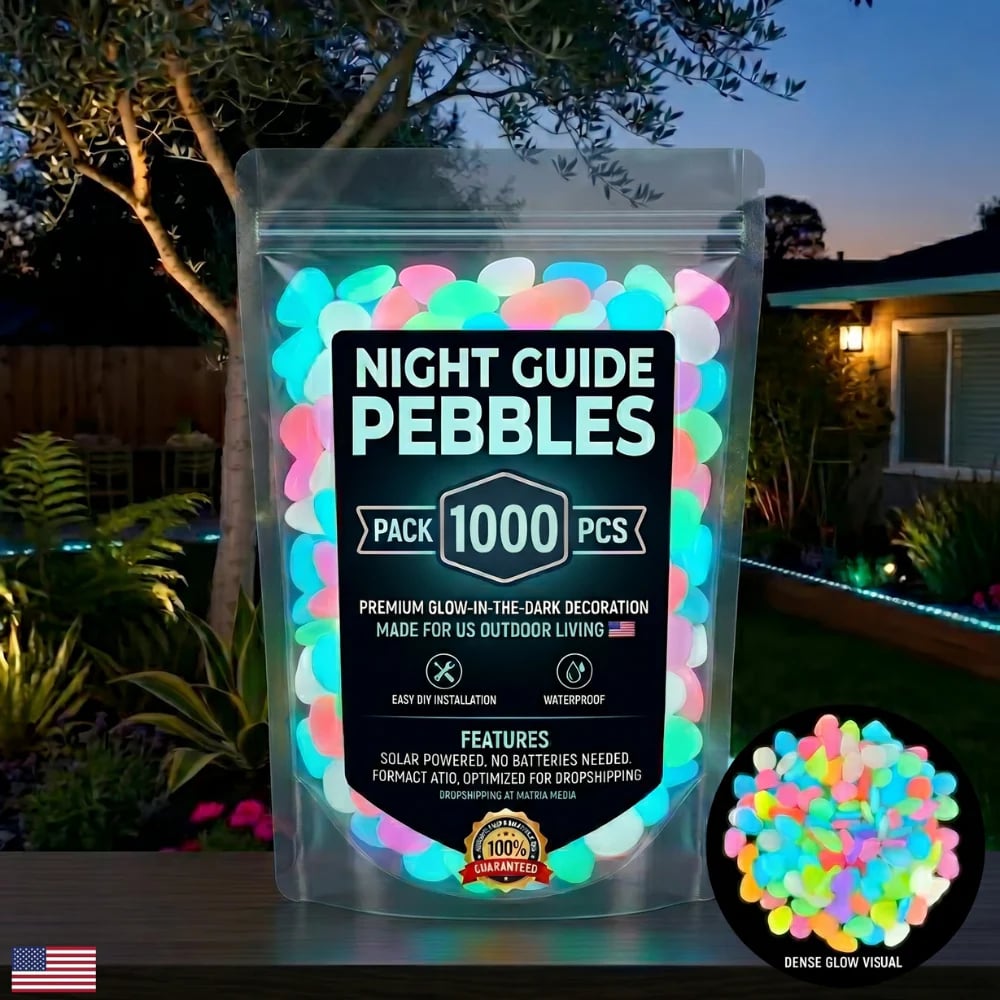 💥🌈Colorful Glow-in-the-Dark Garden Stones