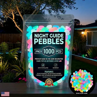 💥🌈Colorful Glow-in-the-Dark Garden Stones
