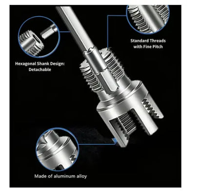 🔥Pipe Tapping and Threading Tool | Dual-Specification Compatible