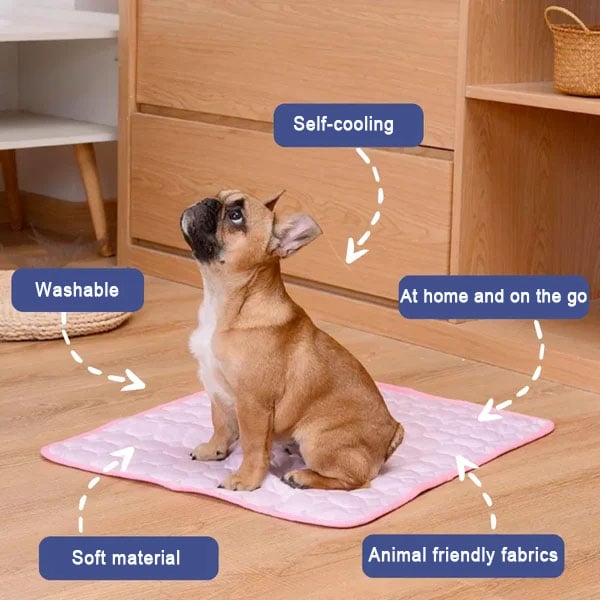 🐶🐱🐾 Cooling Pet Pad Multi‑Size – Breathable, Washable, Non‑Slip – Dog Bed, Sofa Cover, Car Seat Mat – Supports up to 80kg – 3 Colours Available