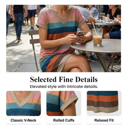 🎁48% OFF💥Women's Summer Casual V-Neck T-Shirt Dress