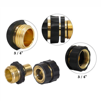 Garden Hose Quick Connector, 3/4 Inch Male and Female Garden Hose Fitting Quick Connector
