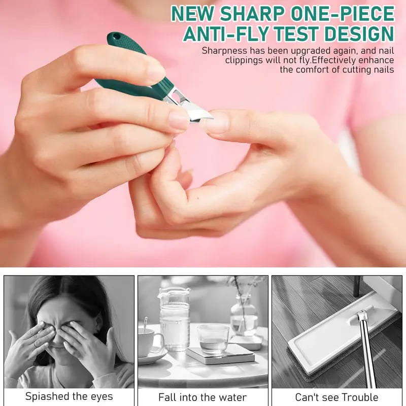 Eagle Beak Beveled Nail Clippers | Arthritis-Friendly & Thick Nail Relief 🦅