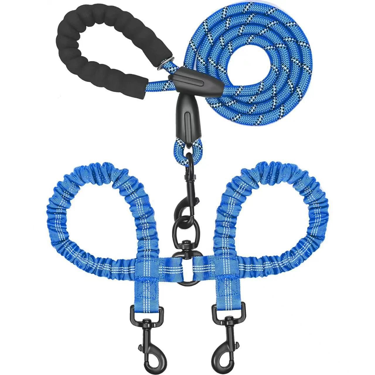 🐕Heavy Duty Dog Leash with Shock Absorbing Bungee