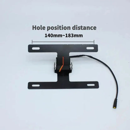 Motorcycle License Plate Holder – One-Touch Electric Flip for Ultimate Convenience