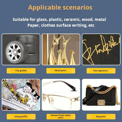 Oil-Based Tire Lettering & DIY Detail Pen Waterproof | Quick-Dry | Permanent