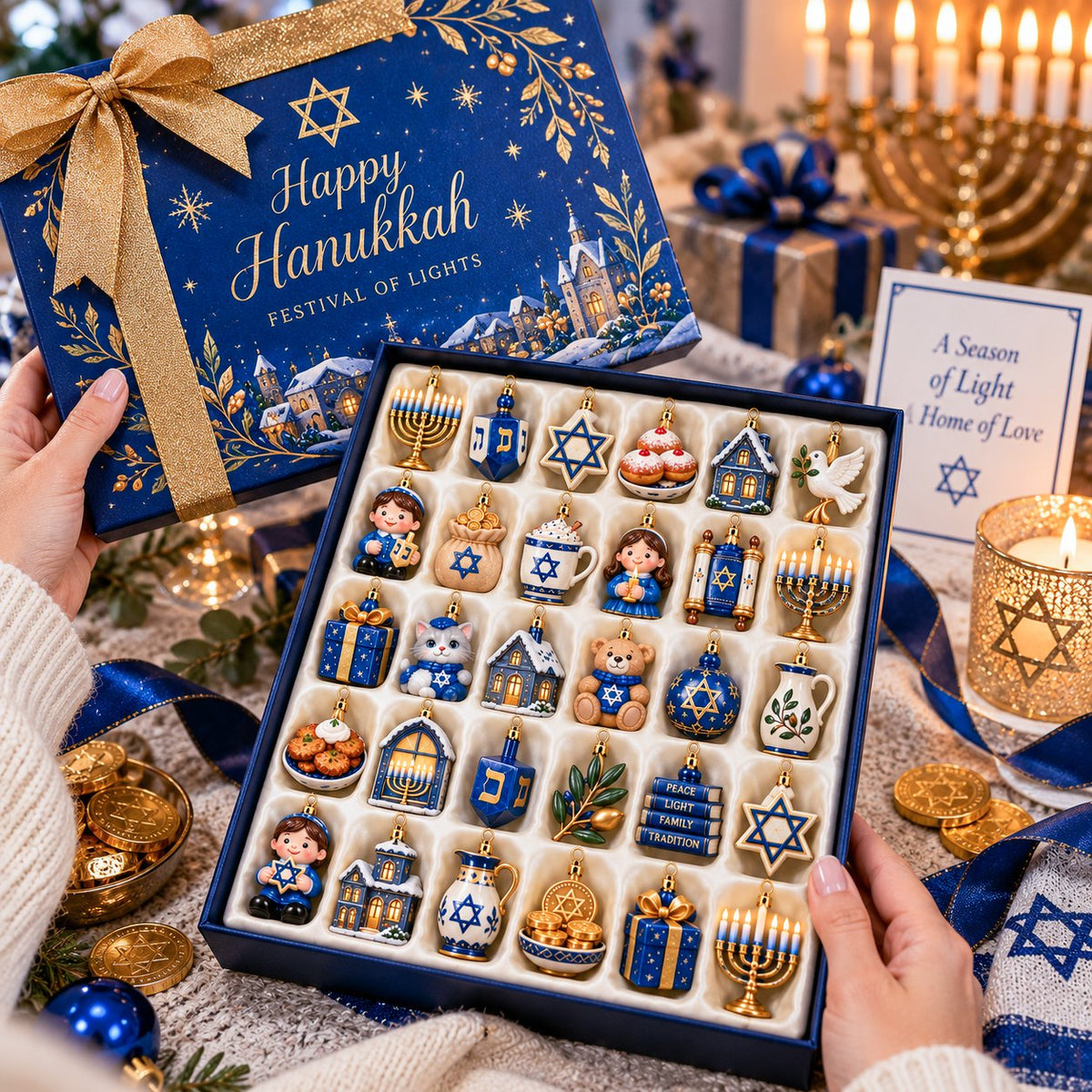 🕎 24 Little Ornaments of Hanukkah Magic | A Keepsake Collection For Festival Of Lights Traditions