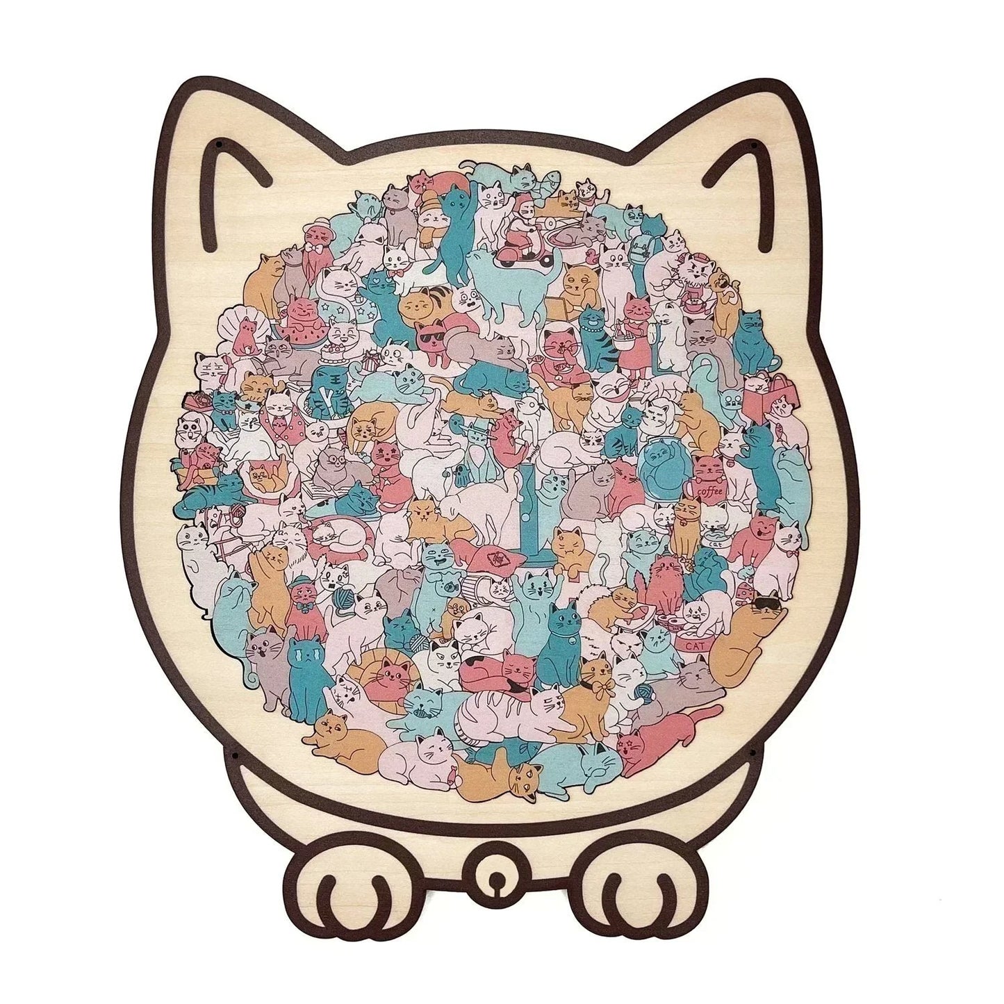 ⏳Limited-time 49% off⏰Multi Color Animal Shaped Wooden Jigsaw Puzzle🐾