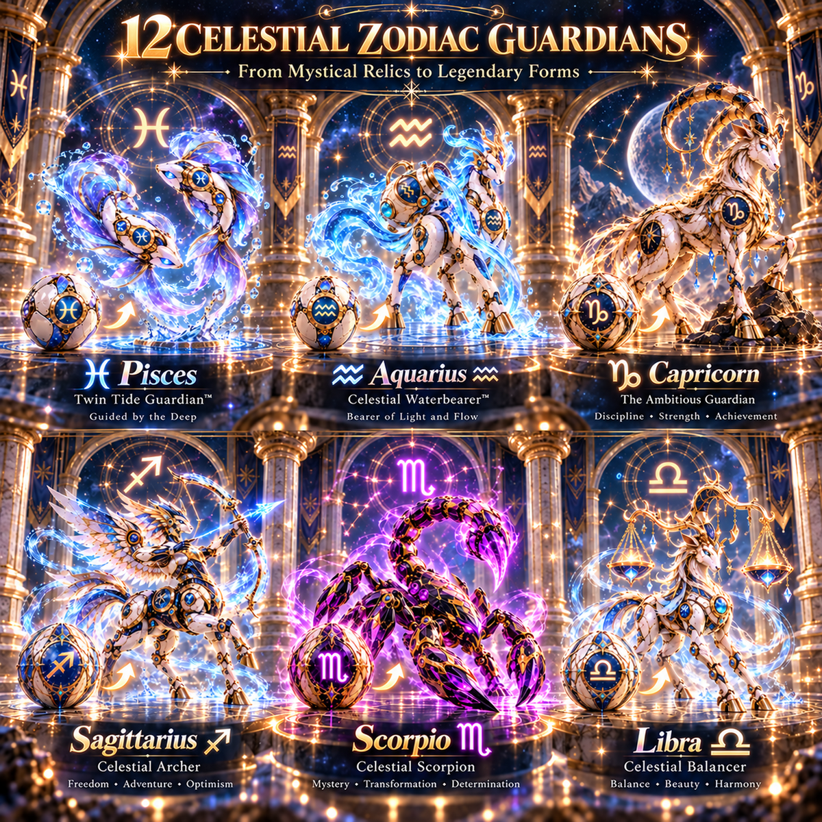 🌌 Zodiac Guardian Eggs™ 🤖– Transforming Celestial Guardian Collection