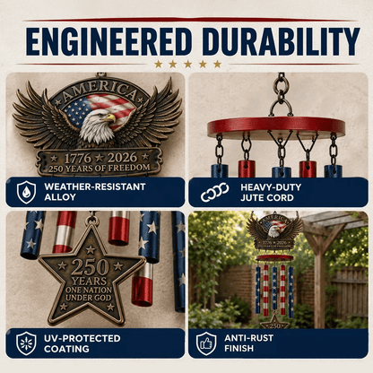 250 Years of Freedom  Commemorate Wind Chime