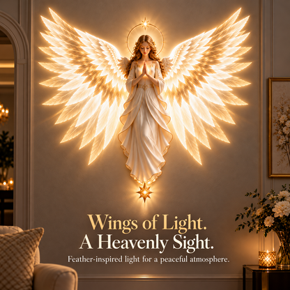 ✝️✨ Angel of Hope™ — Heavenly Wings Projection Wall Light | Christian Home Decor & Faith Gift