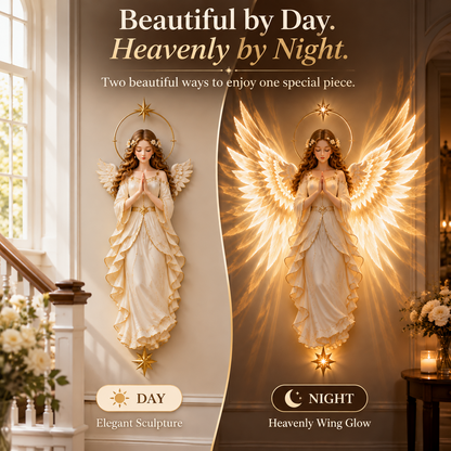 ✝️✨ Angel of Hope™ — Heavenly Wings Projection Wall Light | Christian Home Decor & Faith Gift