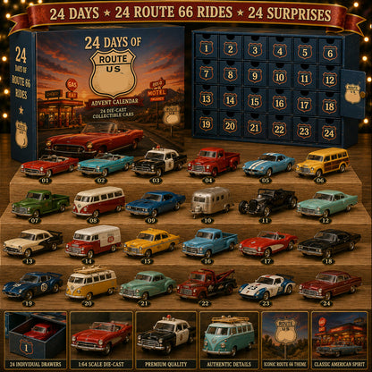 24 Days of American Car Legends Advent Calendar – 24 Die-Cast Collectibles