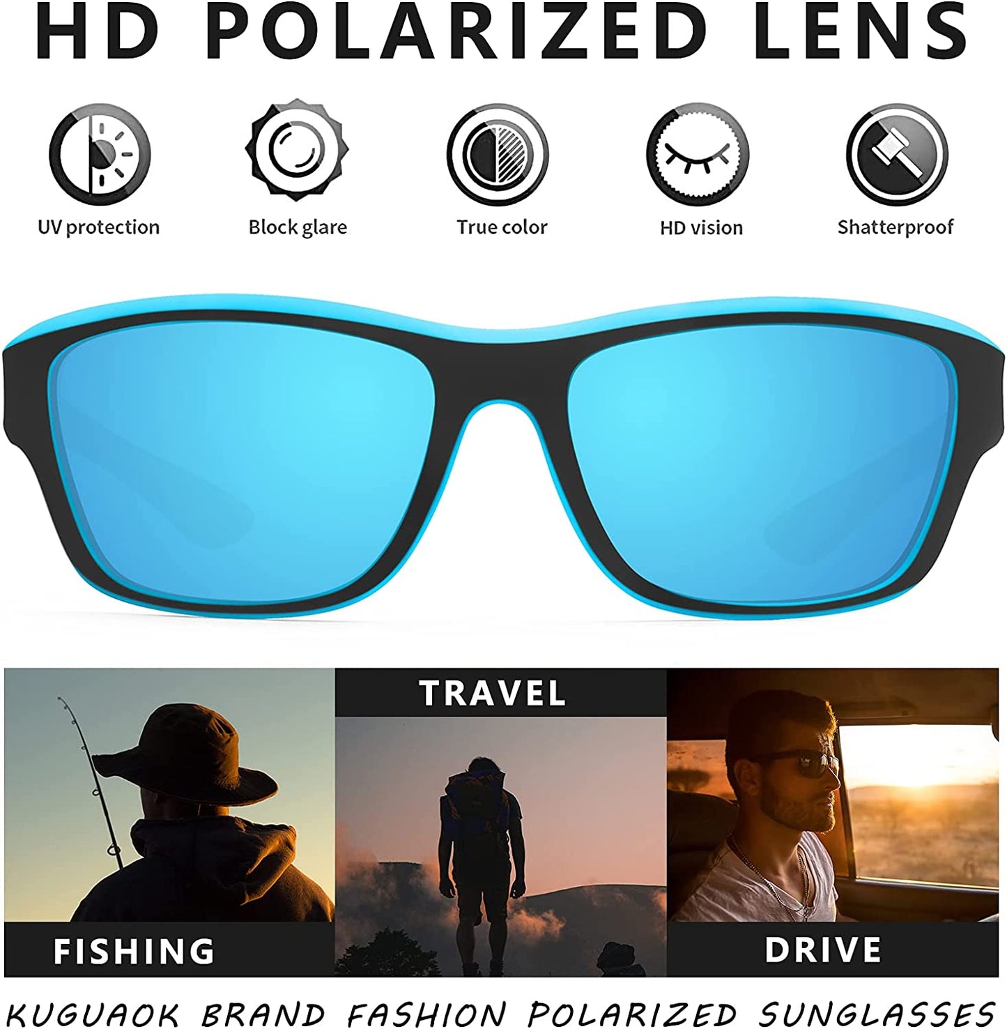 ⏰2026 Men's Outdoor Sports Sunglasses with Anti-glare Polarized Lens