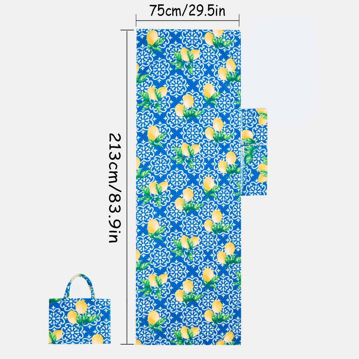 🏖️Summer Hot Sale🌞🌊Sun Lounger Towel in Bag with Pockets Storage