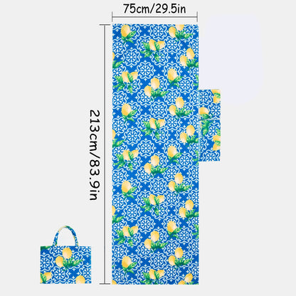 🏖️Summer Hot Sale🌞🌊Sun Lounger Towel in Bag with Pockets Storage