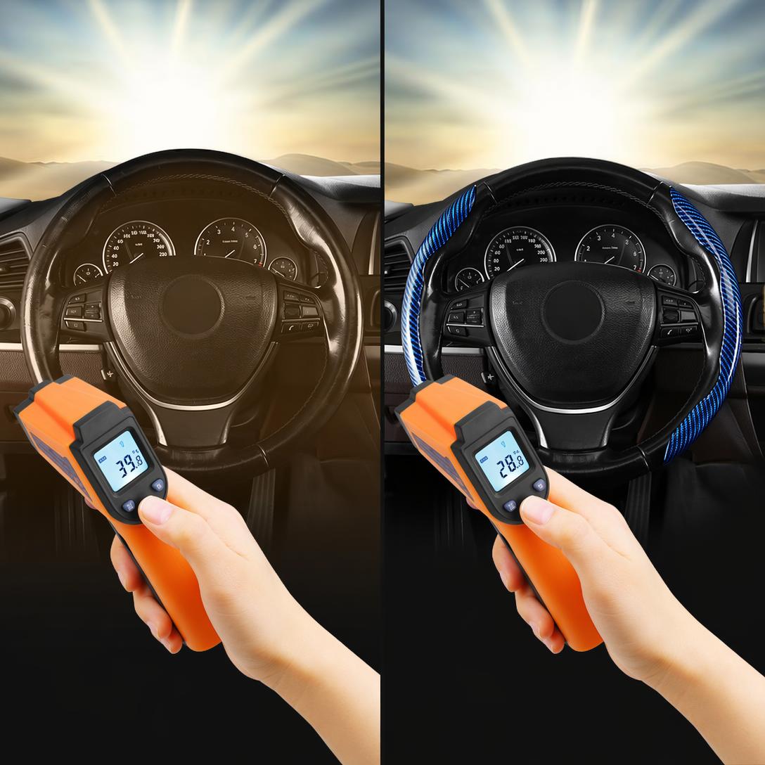 Non-Slip Half Cover Car Steering Wheel Protector | Easy Clip On Installation