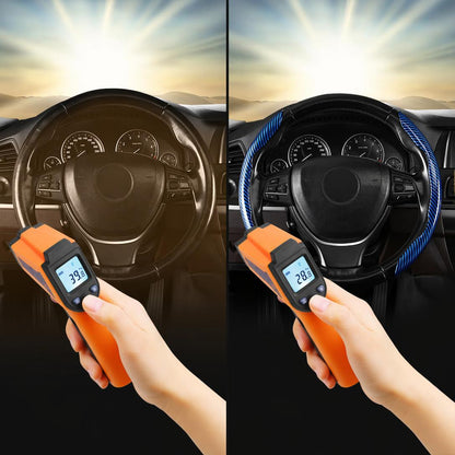 Non-Slip Half Cover Car Steering Wheel Protector | Easy Clip On Installation
