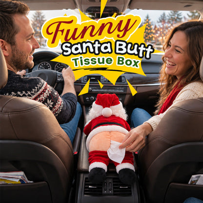 🎅 Funny Santa Butt Tissue Box 🎅