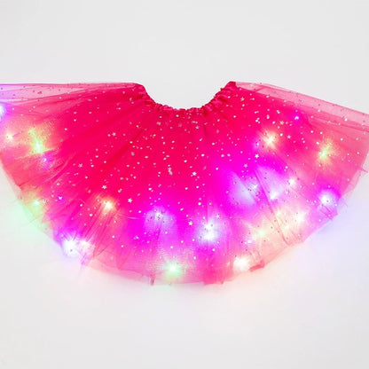 🌟 Final Clearance! Princess Glow LED Skirt – Soft Safe Stretchy