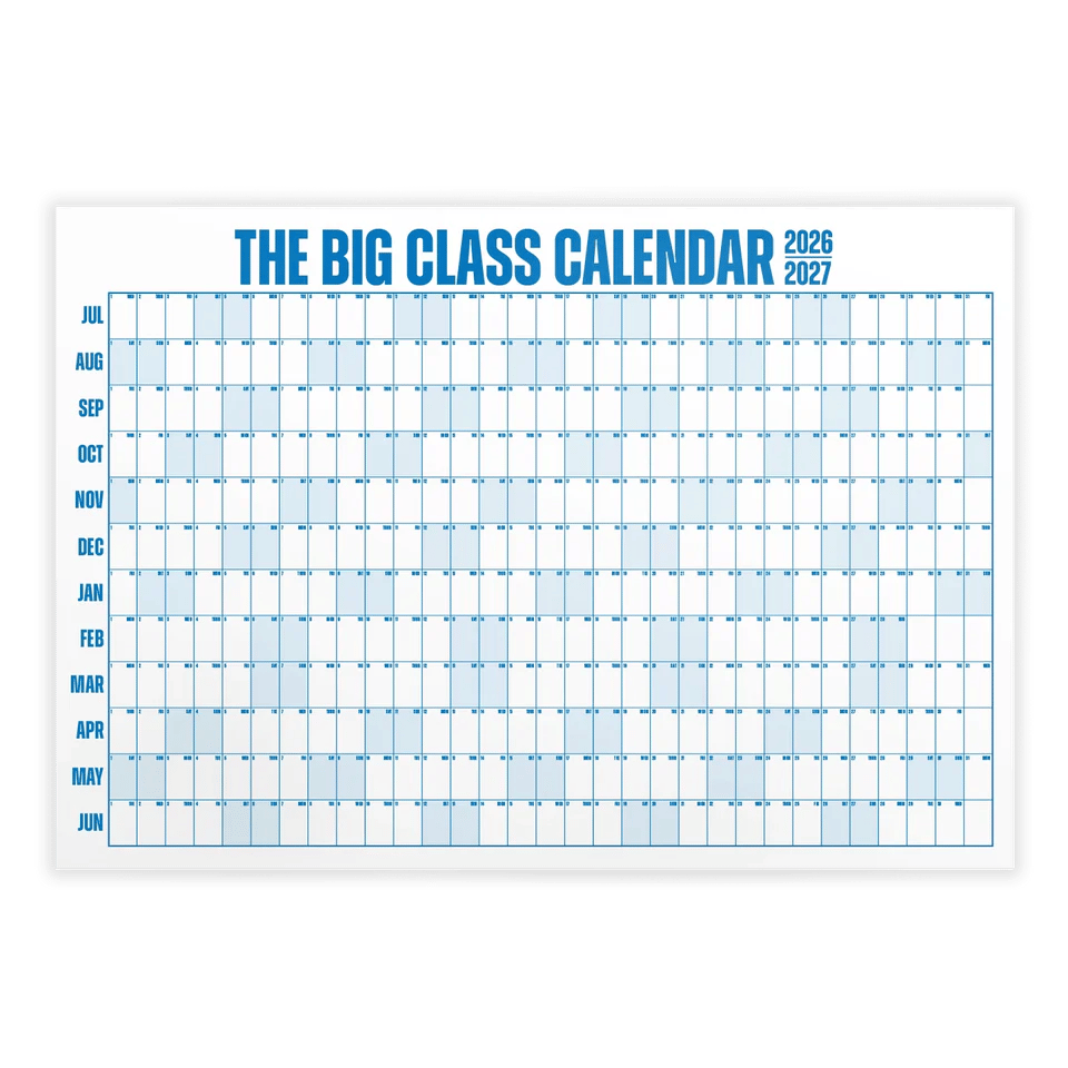 📚 Back-to-School Sale — 49% OFF Today!💥📅The Big Class Calendar - Academic Year 2026-2027
