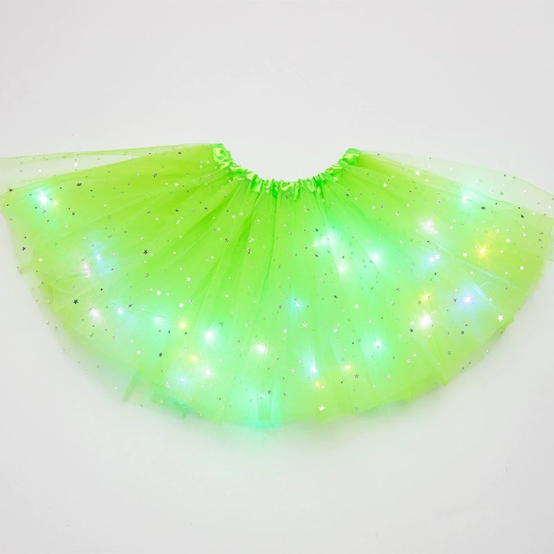 🌟 Final Clearance! Princess Glow LED Skirt – Soft Safe Stretchy