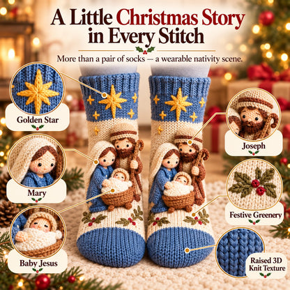🎄Last Day 50% OFF-3D Nativity Christmas Socks