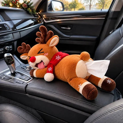 🔥HOT SALE 49% OFF 🦌 Funny Christmas Reindeer Tissue Holder – The Cheekiest Christmas Decor!