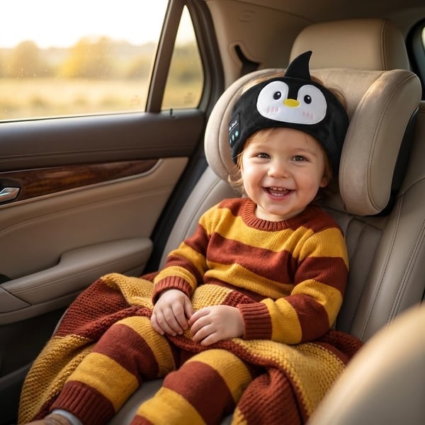 Kids & Adult Sleep Headband | Ultra Soft Bluetooth Animal Music Headphones