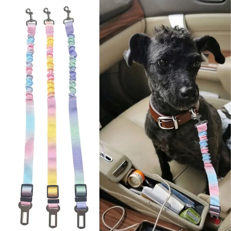 🐱🐶Pet Seatbelts – Car Headrest Restraint, Adjustable Safety Leads
