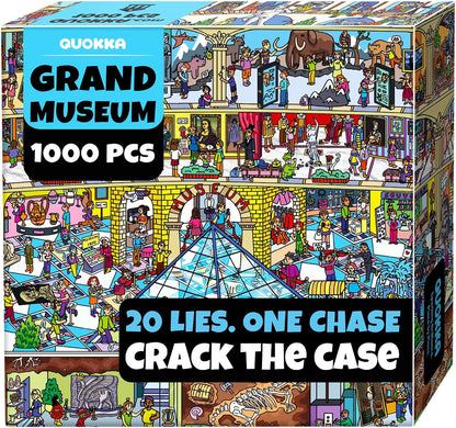 ⏳ Last Day 49% OFF – 🕵️ Detectives: New York 1000-Piece Seek & See Puzzle | Build the Crime Scene & Hunt for Hidden Clues 🗽