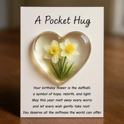 🎁🌺Birth Flower Pocket Hug
