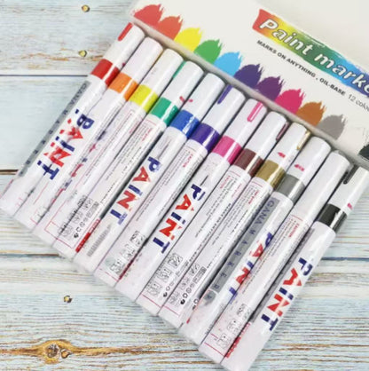 Oil-Based Tire Lettering & DIY Detail Pen Waterproof | Quick-Dry | Permanent