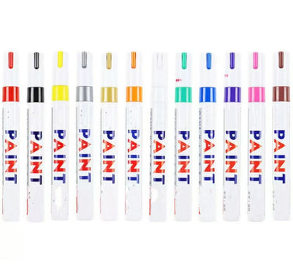 Oil-Based Tire Lettering & DIY Detail Pen Waterproof | Quick-Dry | Permanent