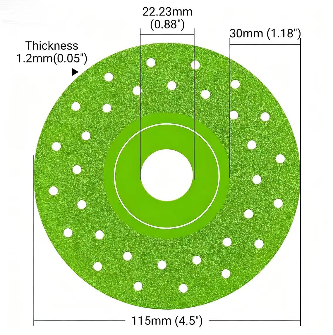Professional 4.5" Ultra-Thin Diamond Precision Grinding Discs