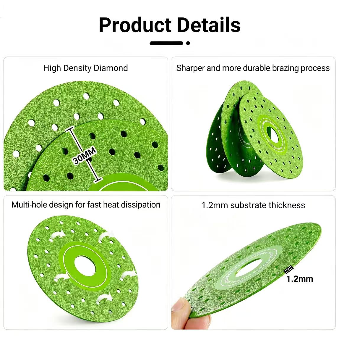 Professional 4.5" Ultra-Thin Diamond Precision Grinding Discs
