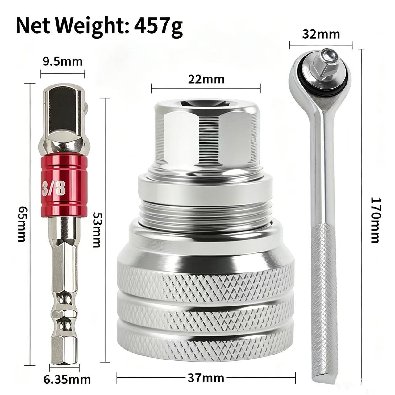 Upgraded Adjustable Universal Socket – 10mm-19mm Master Wrench Tool