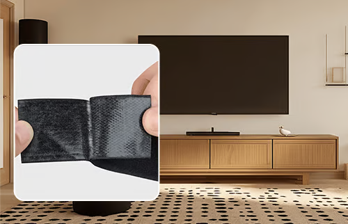 20 Sets Double Sided Tape Heavy Duty Black Hook and Loop Tape, 1x4Inch Adhesive Strips – Secure Mounting for Rug Poster Artwork Mirror Hanging Couch Cushion Wall, Indoor & Outdoor