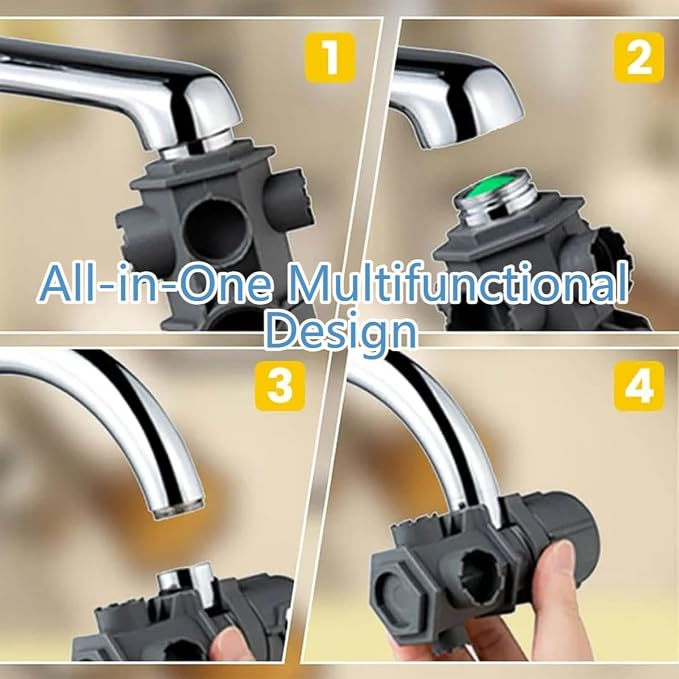 Portable 16 In 1 Multifunctional Aerator Wrench for Quick Faucet Repairs Removal