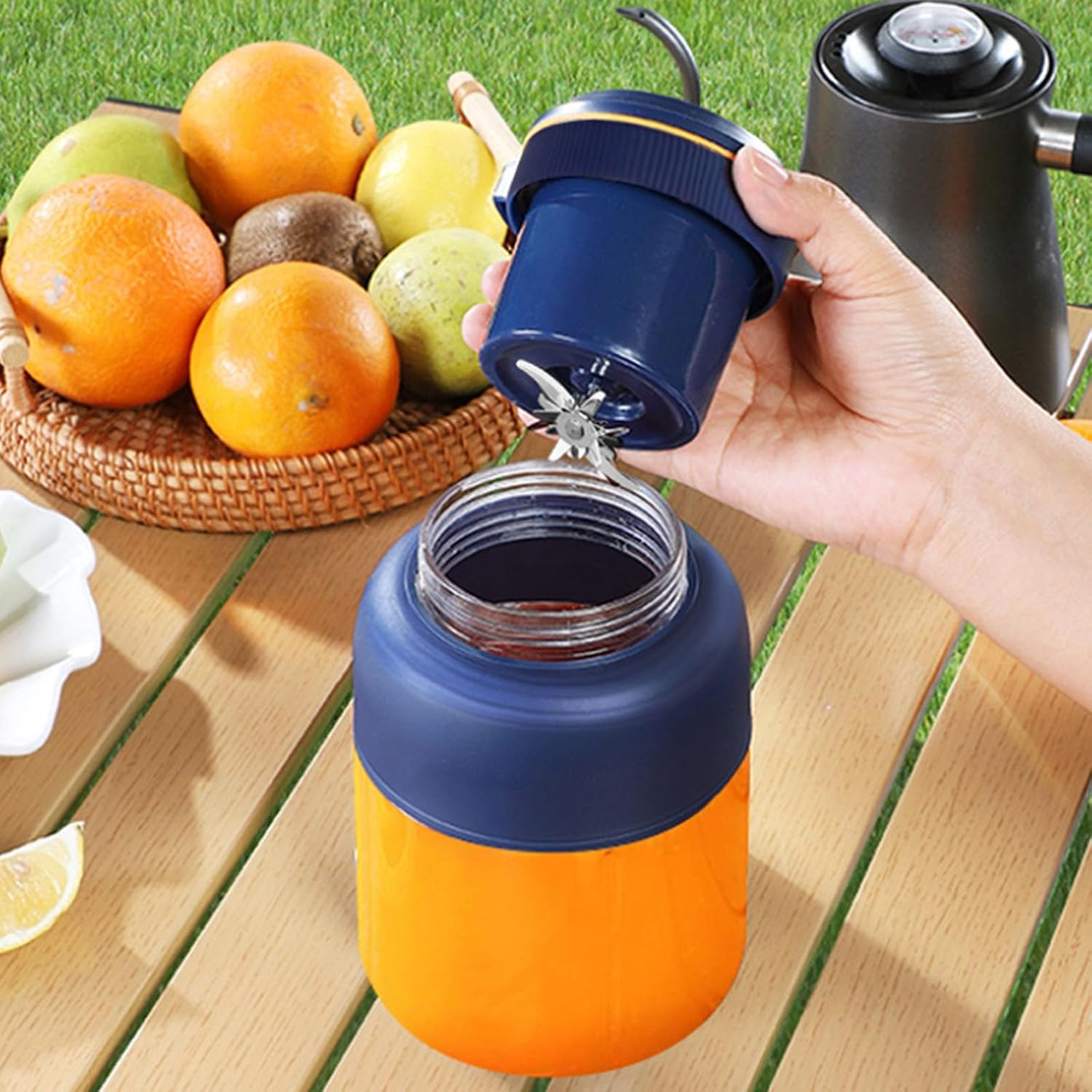 USB Electric Portable Blender for Protein Shakes &, 26oz Personal Mixer, Rechargeable Blender for Travel, Gym, & Home
