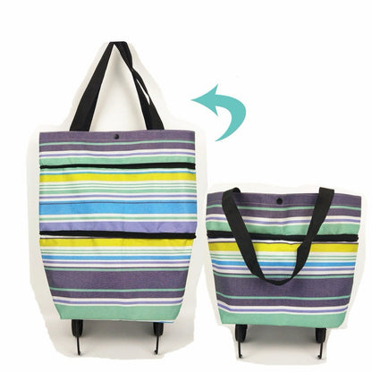 2-in-1 Foldable Shopping Cart