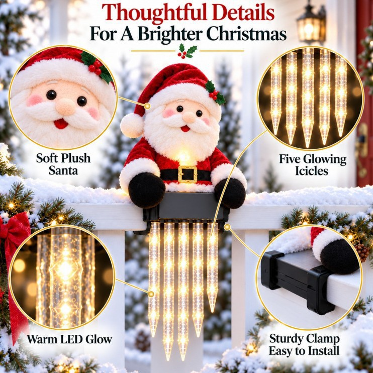 ☃️WinterGlow Snowman Icicle Light Decor