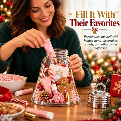 🎄🎁DIY Christmas Bell Gift Box - Clear DIY Surprise Container for Small Gifts & Stocking Stuffers