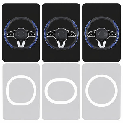 Non-Slip Half Cover Car Steering Wheel Protector | Easy Clip On Installation