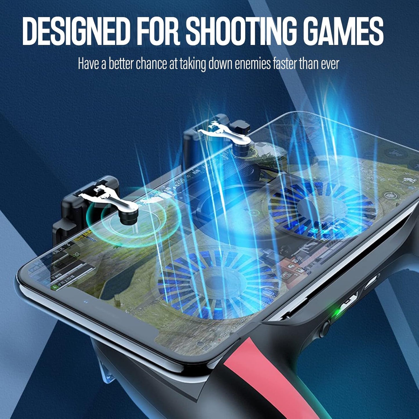🎮 4-Finger Game Controller – Pro Mobile Gaming Grip