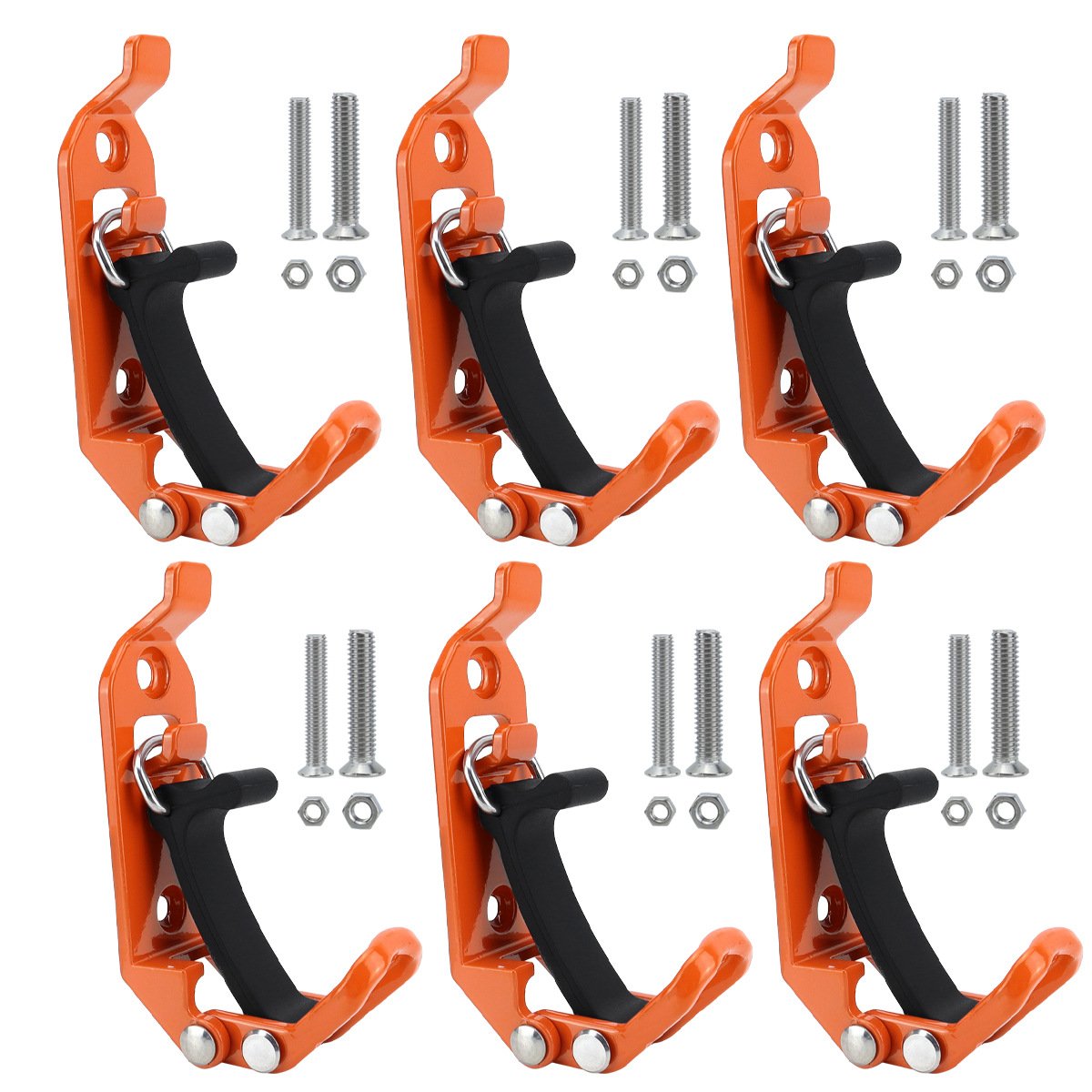 Heavy-Duty Rubber Tool Mount Clamps for Trucks & Garages